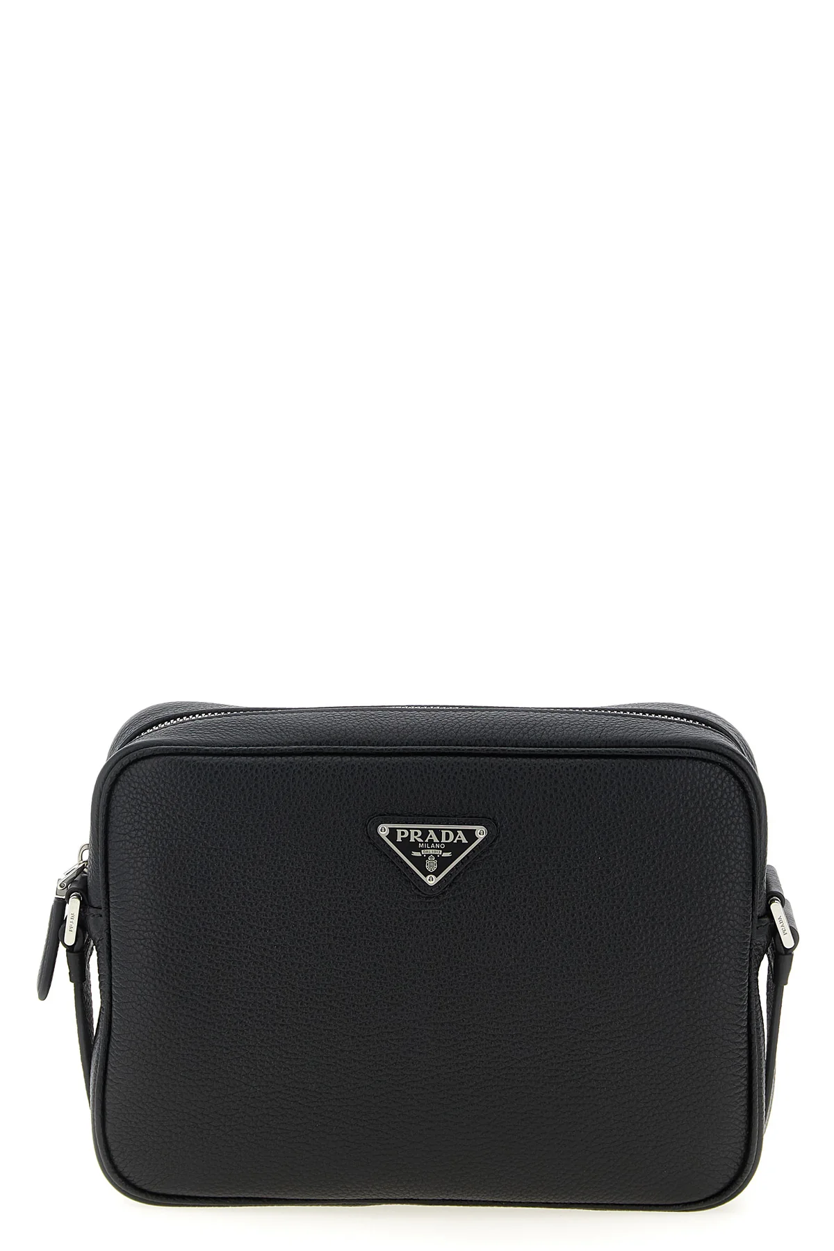 PRADA OS garnet leather shoulder strap