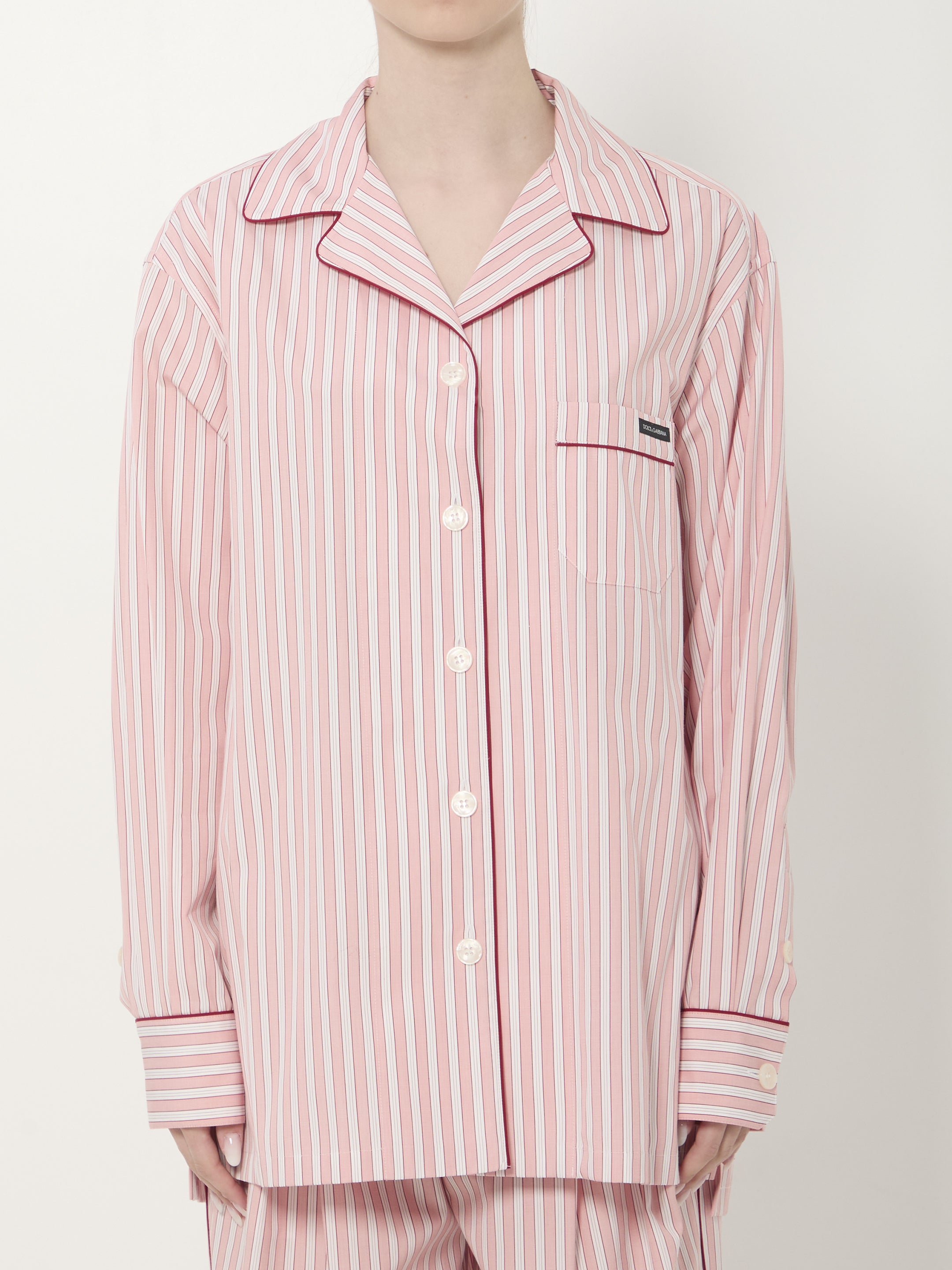 DOLCEamp;GABBANA 40 striped poplin shirt
