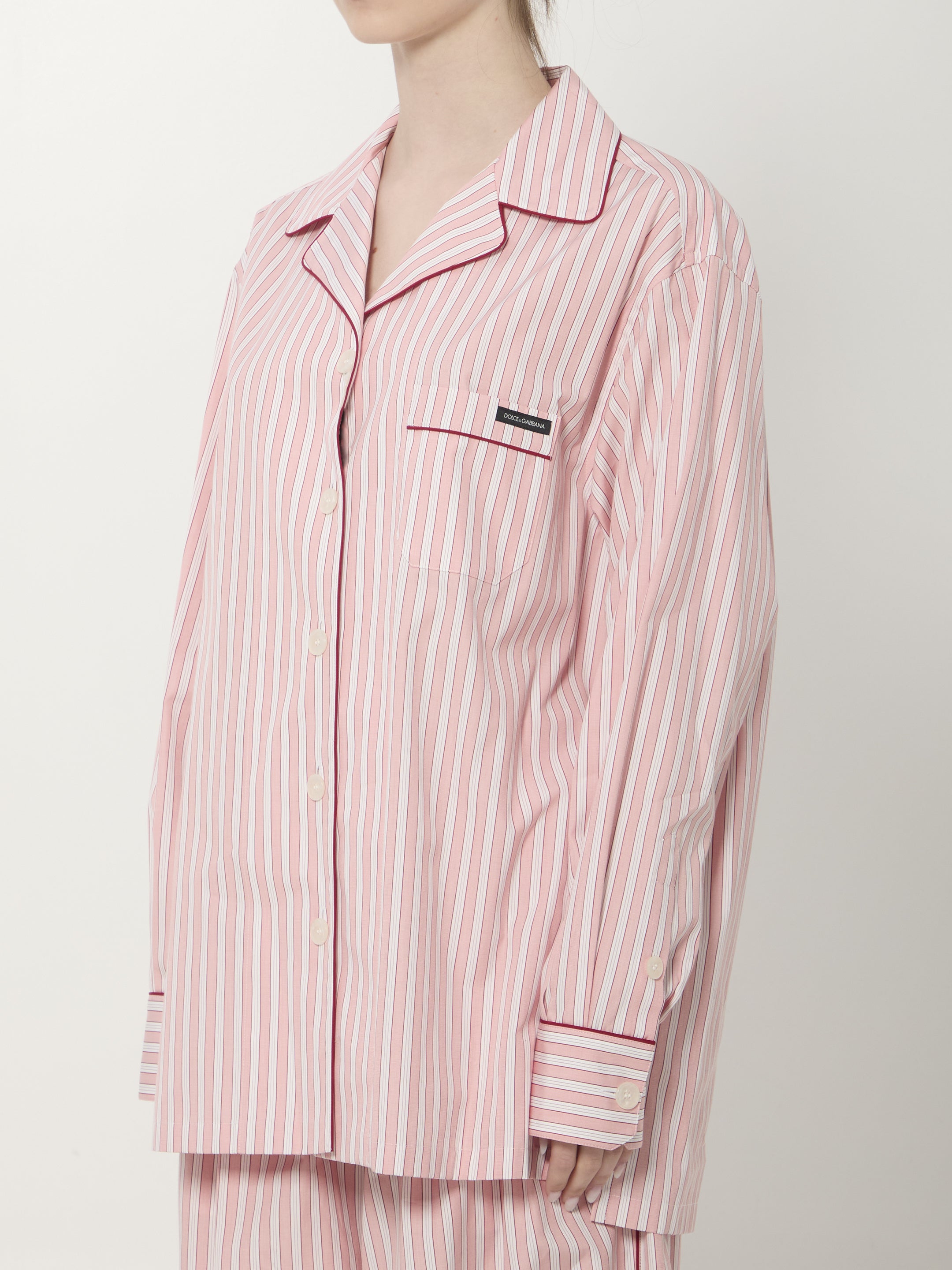 DOLCEamp;GABBANA 40 striped poplin shirt