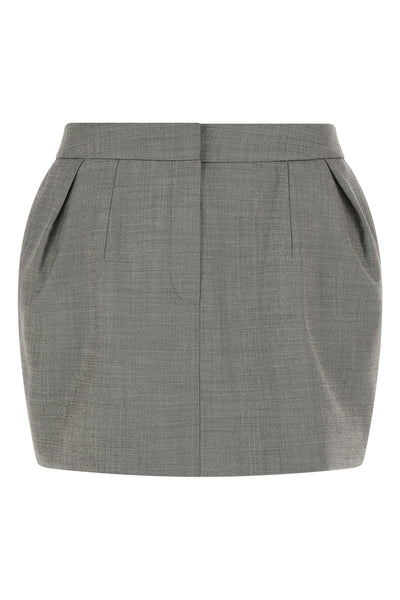 the magda butrym 14 mini skirt redefines modern proportions through a precise