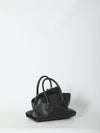 la passeggiata top handle black bag mini