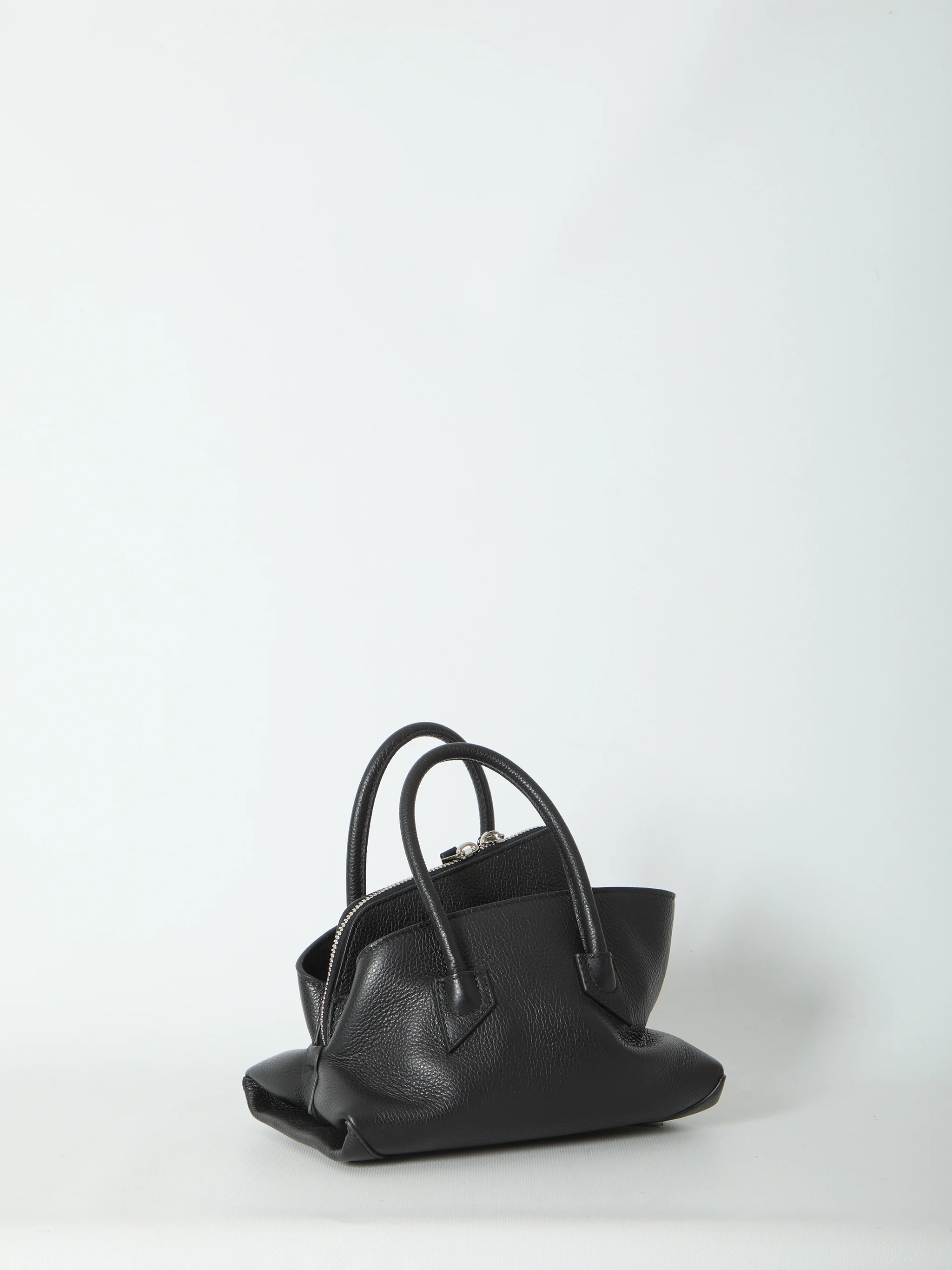 la passeggiata top handle black bag mini