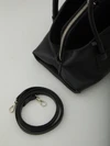 la passeggiata top handle black bag mini