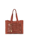 east-west summer banana raffia tote bag