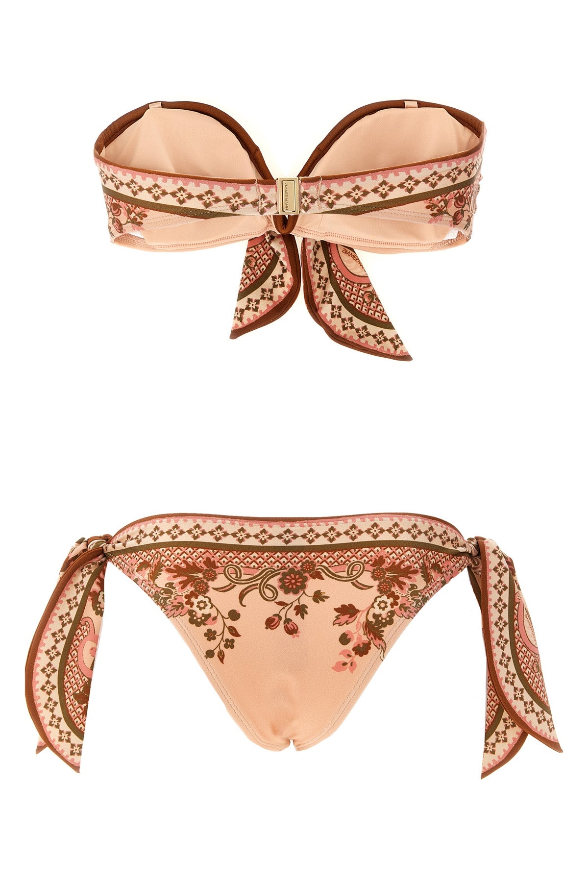 ZIMMERMANN 2 aster floral paisley print lycra bikini