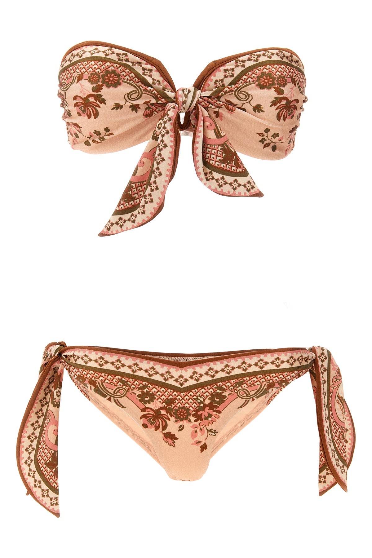ZIMMERMANN 2 aster floral paisley print lycra bikini