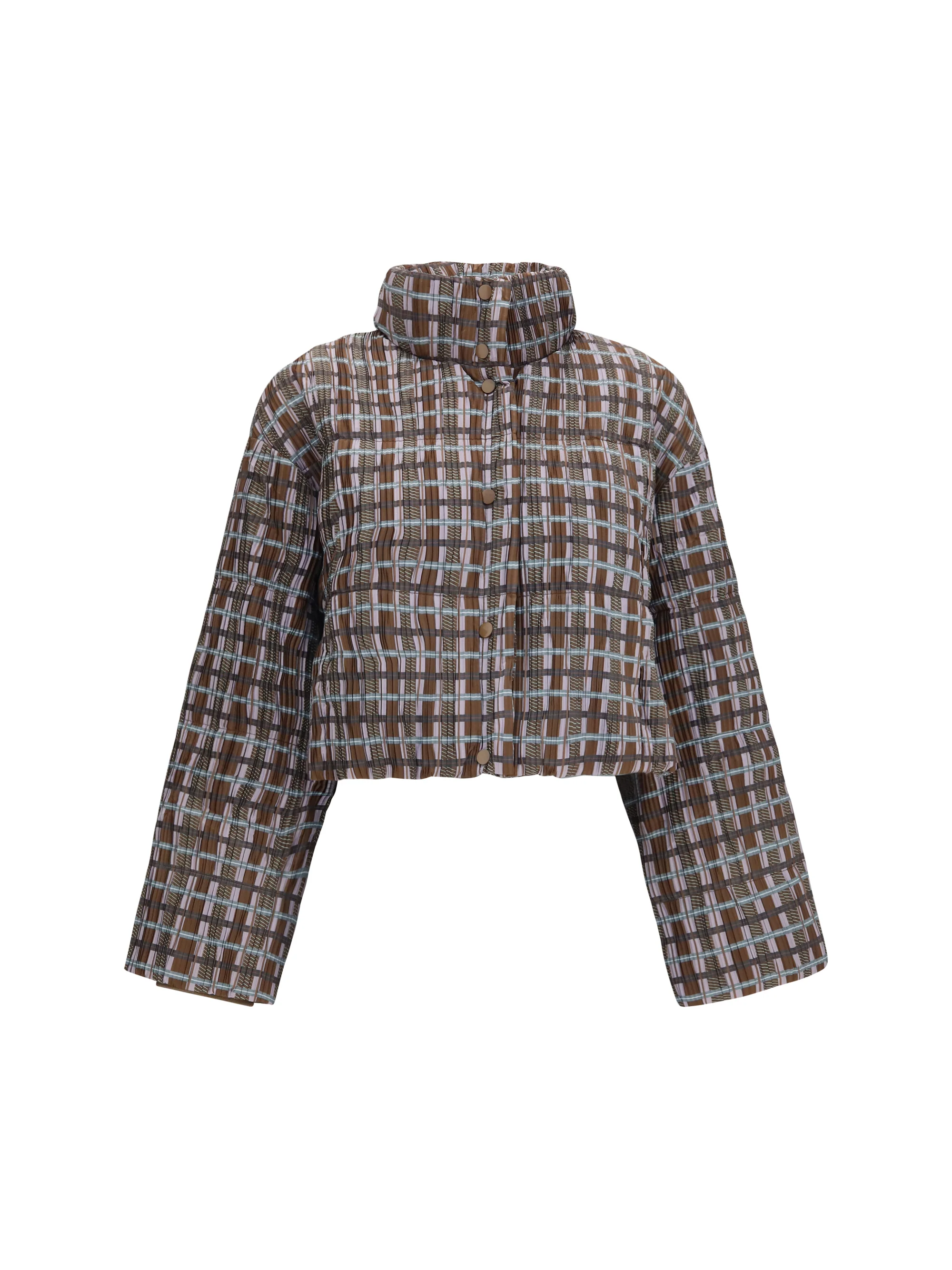 short padded high-neck jacket