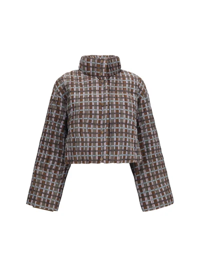short padded high-neck jacket