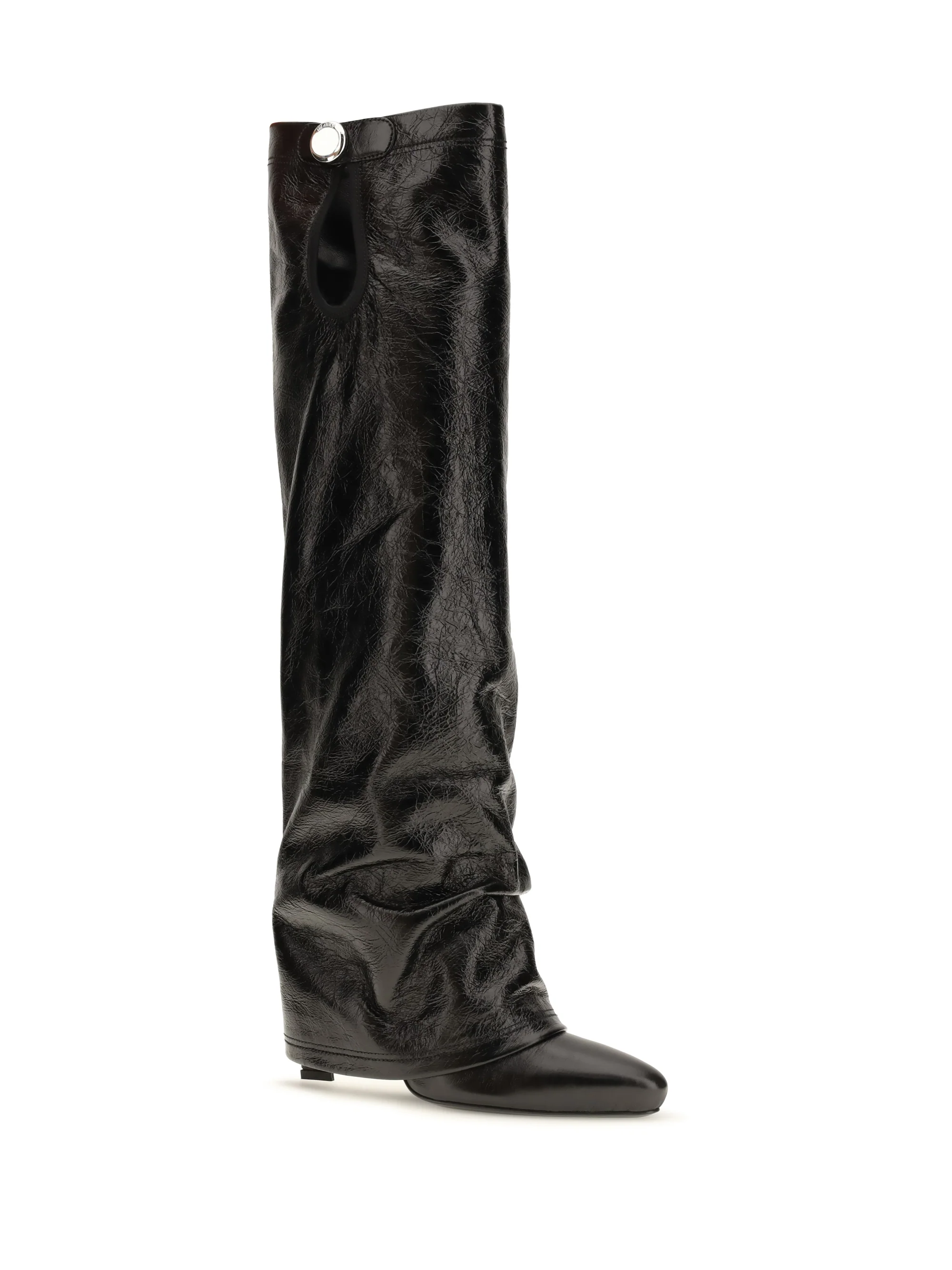 THE ATTICO 37 knee-high eco-leather boots