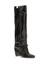 knee-high eco-leather boots