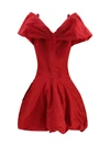 draped shawl-collar midi dress