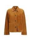 suede goat leather workwear jacket