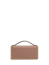 poudre pink rockstud wallet bag