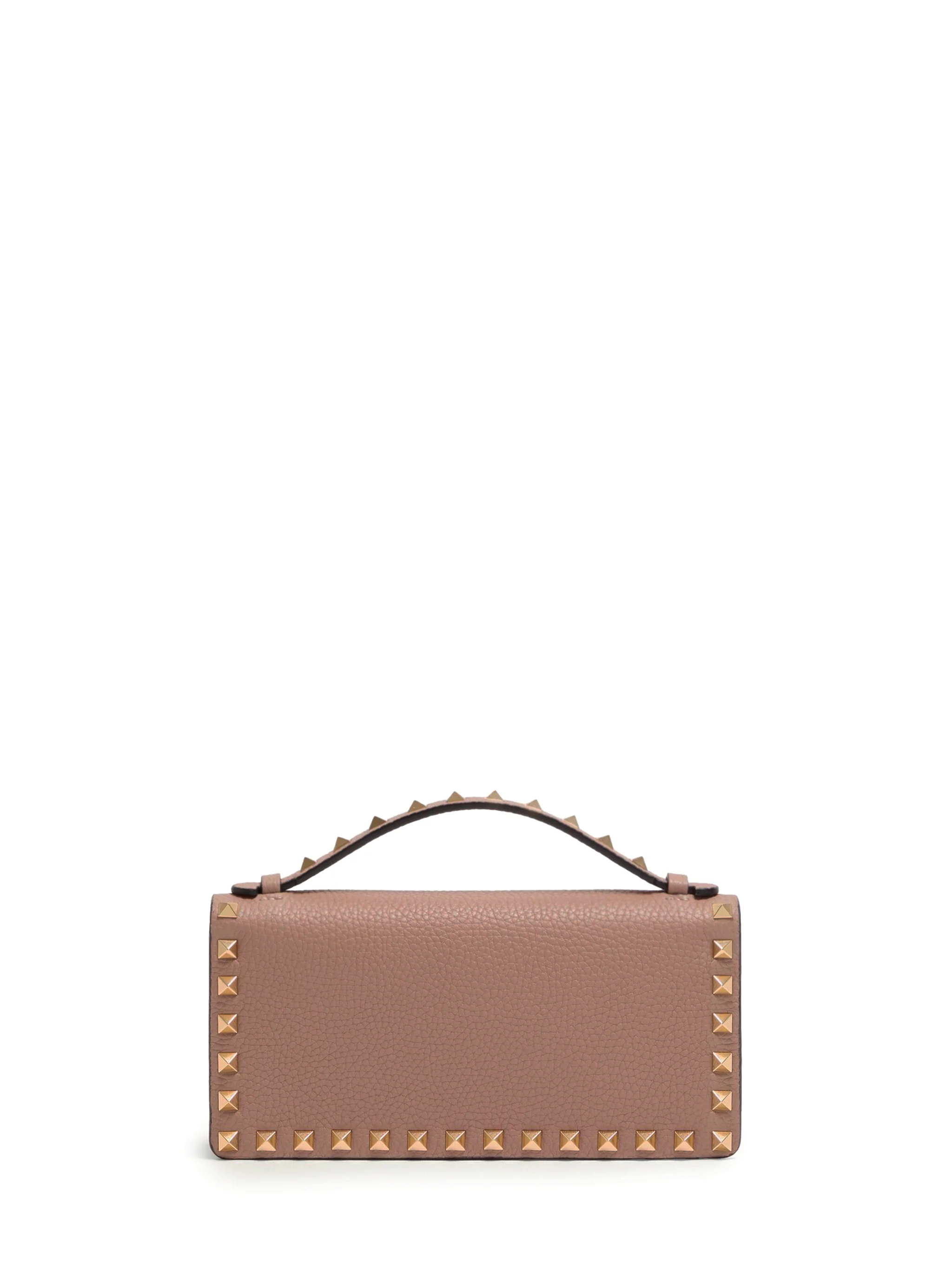 poudre pink rockstud wallet bag