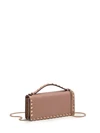 poudre pink rockstud wallet bag