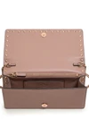 poudre pink rockstud wallet bag