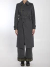 trousers in cotton and nylon