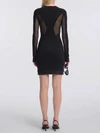 mini dress with tulle inserts