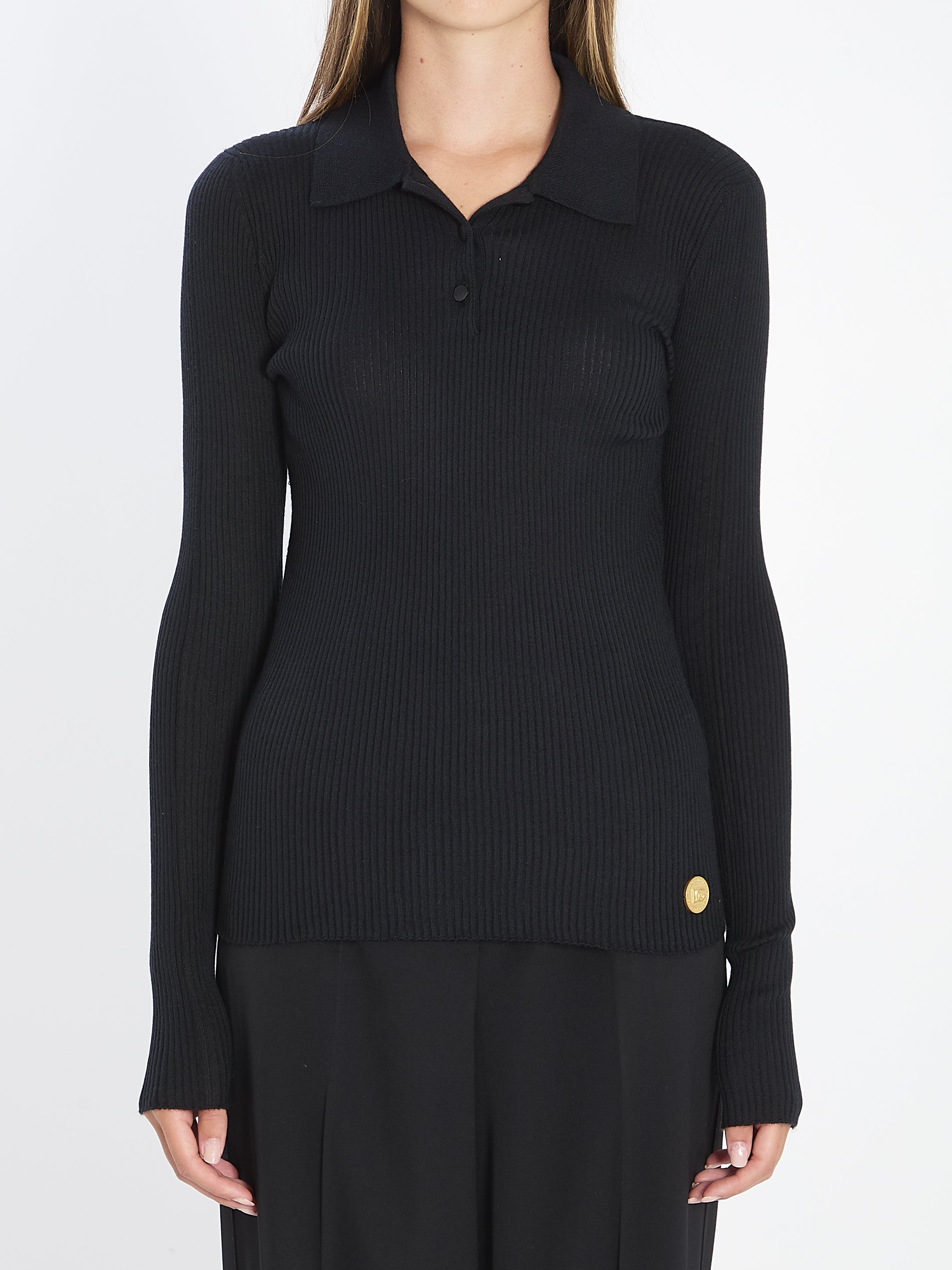 DOLCEamp;GABBANA 40 long-sleeve polo shirt