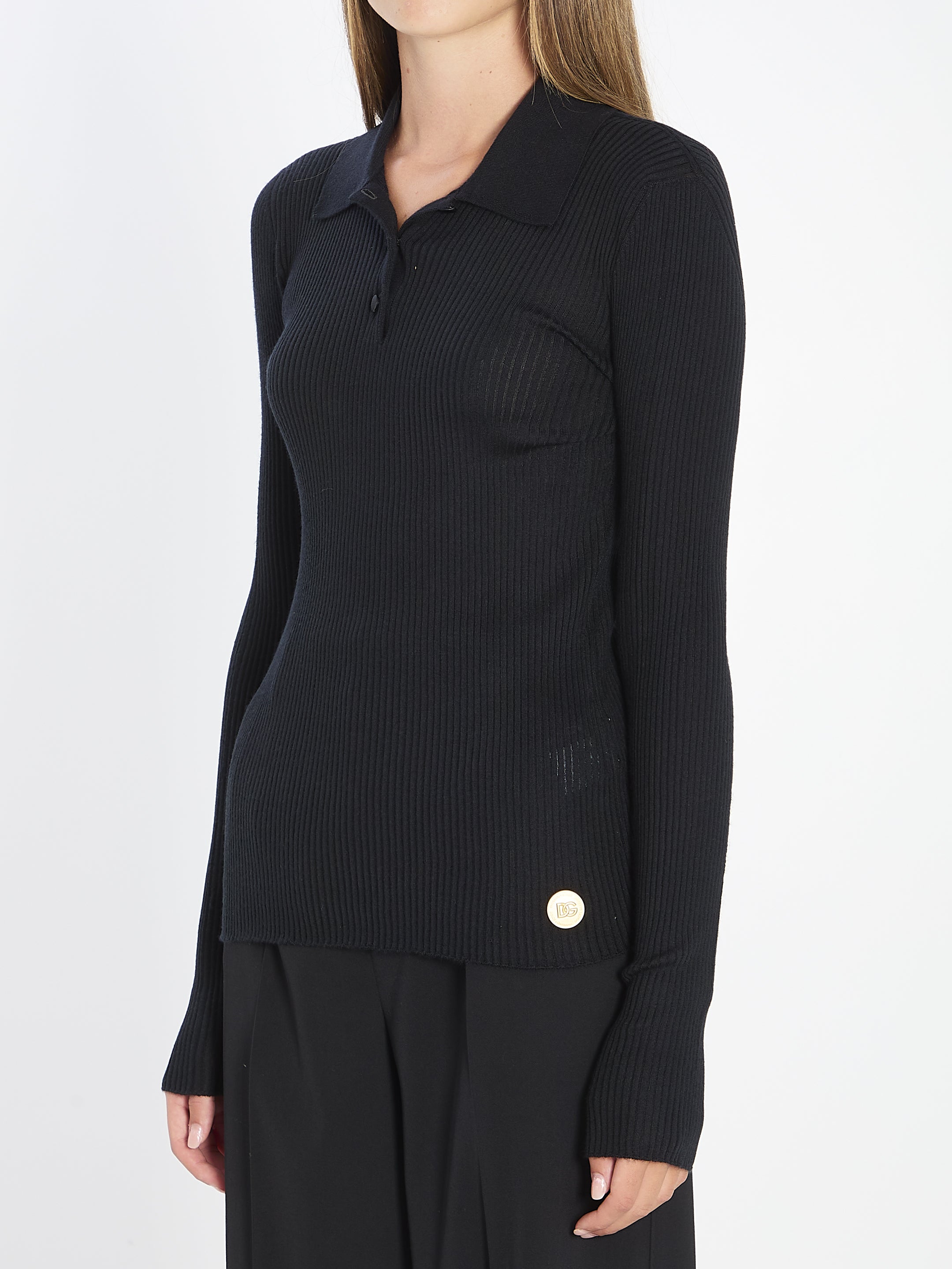 DOLCEamp;GABBANA 40 long-sleeve polo shirt
