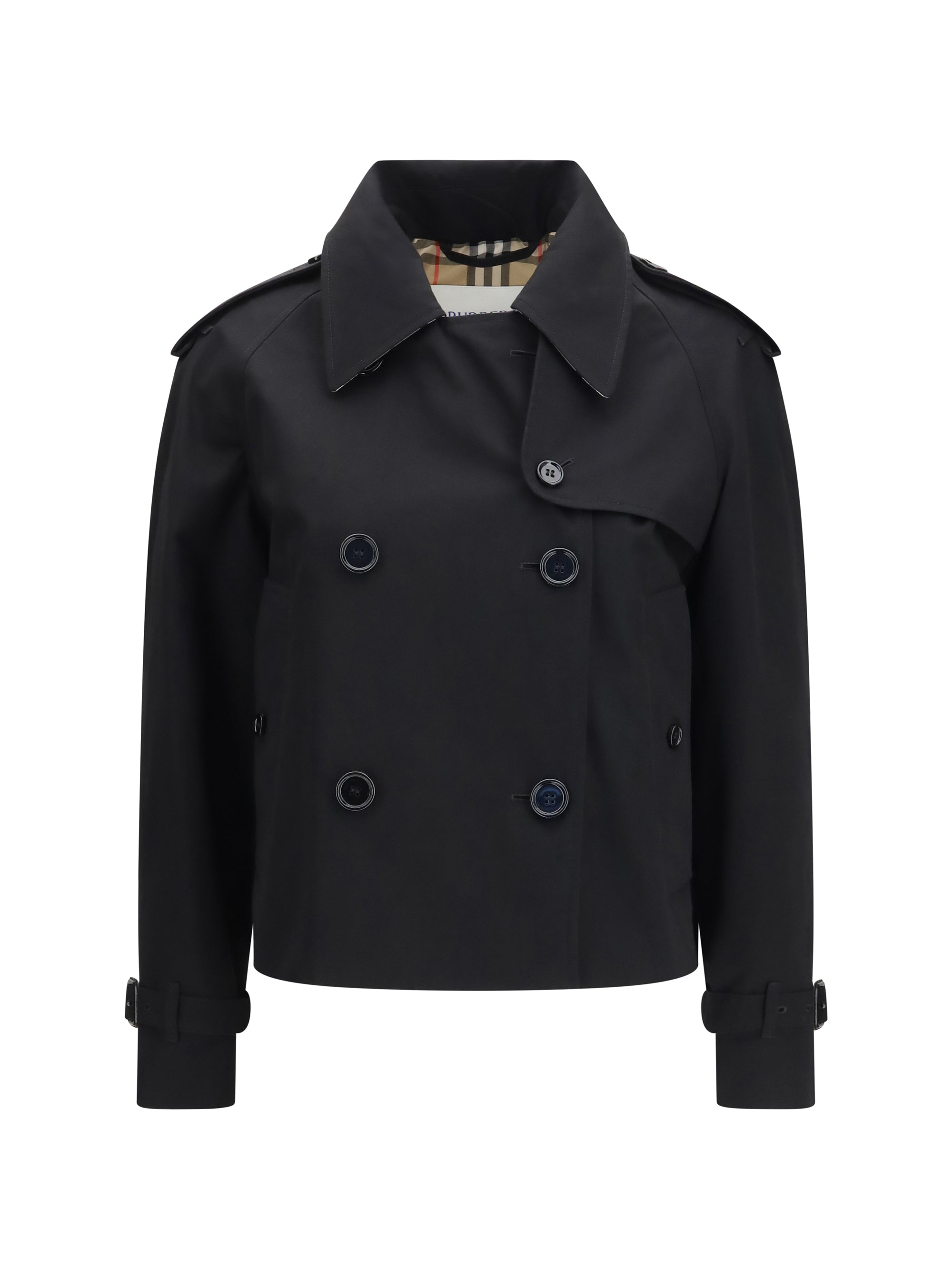BURBERRY 6 mayfair cropped trench jacket in gabardine