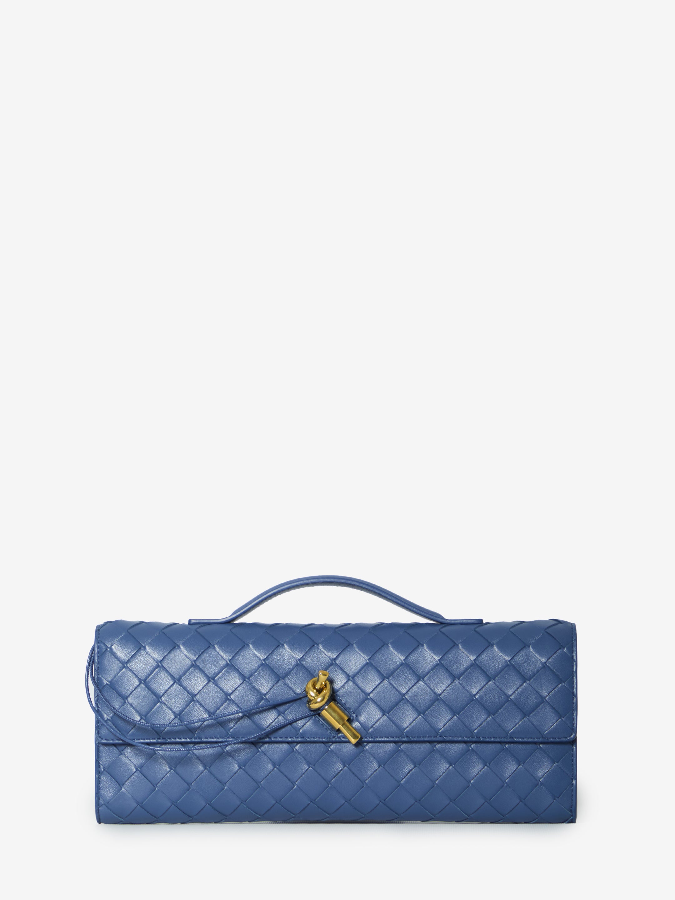 BOTTEGA VENETA OS blue venezia andiamo long clutch