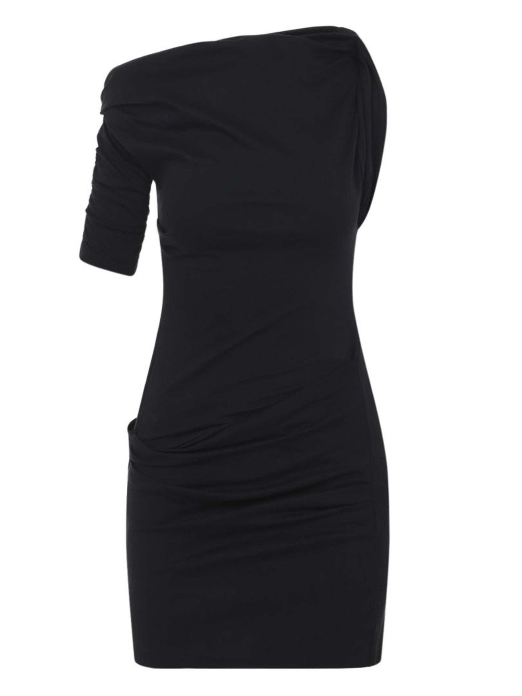 drapeado mini dress