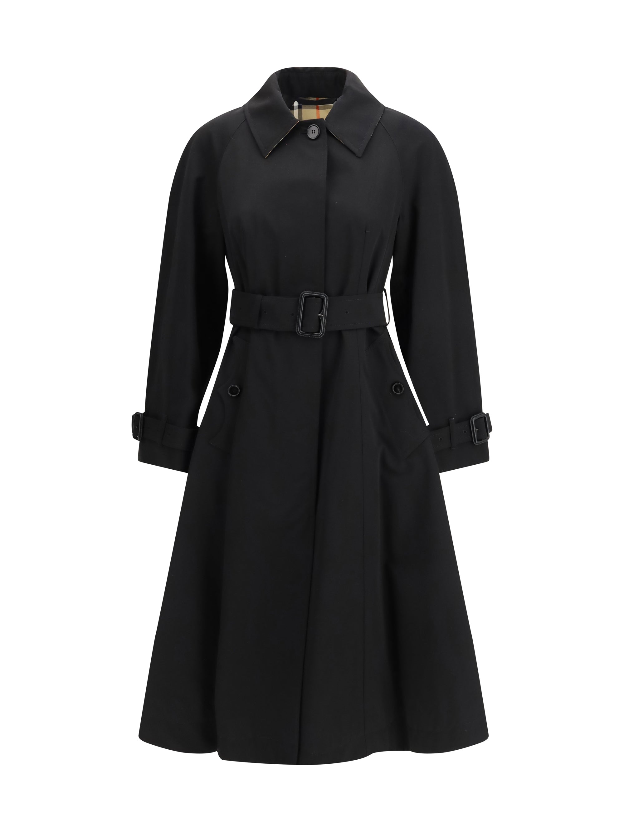 BURBERRY 6 ellingham gabardine trench coat 