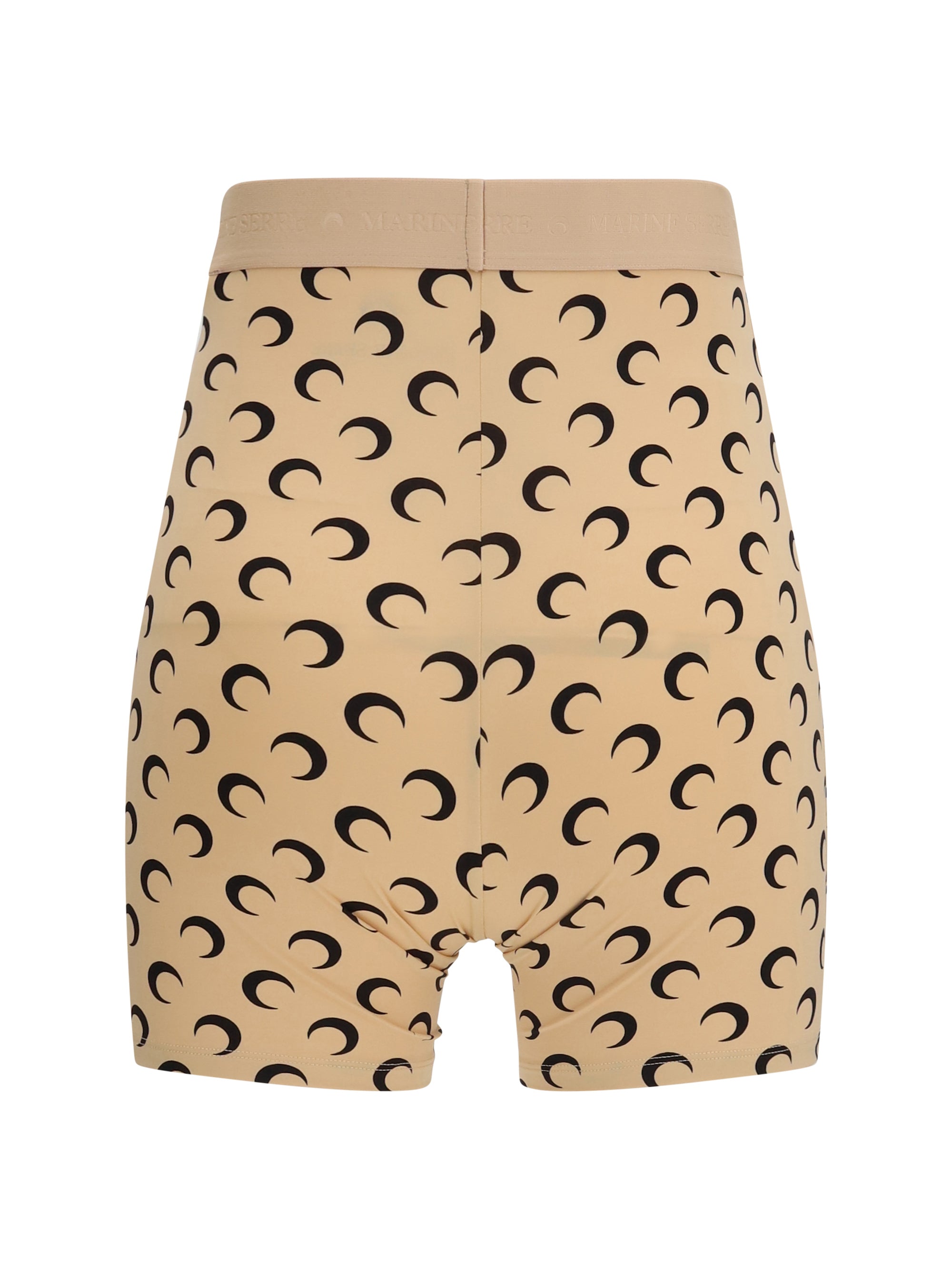 MARINE SERRE M technical stretch fabric shorts
