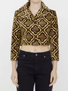 velvet cropped jacket