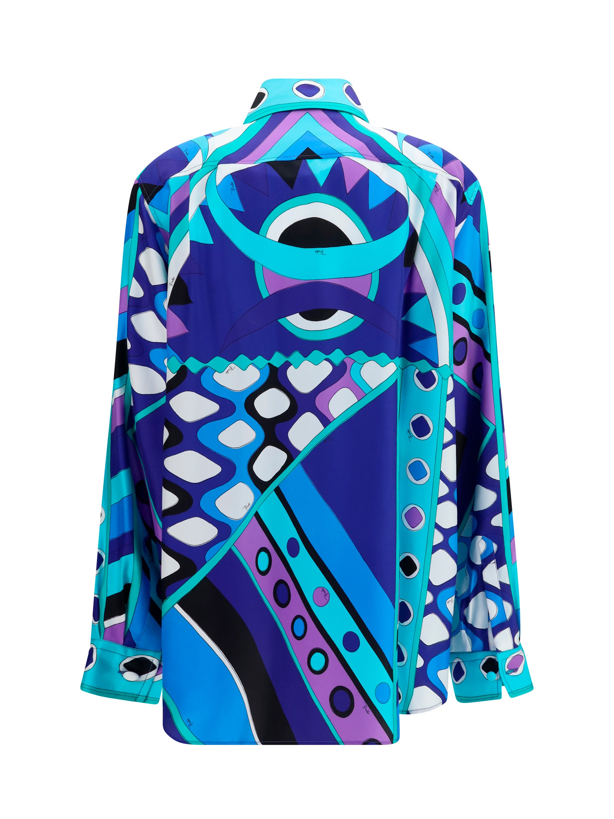 geometric print shirt