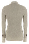 21 ribbed viscose knit cardigan