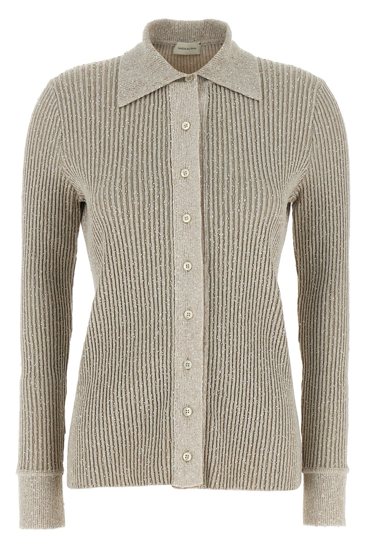 MAGDA BUTRYM 34 21 ribbed viscose knit cardigan