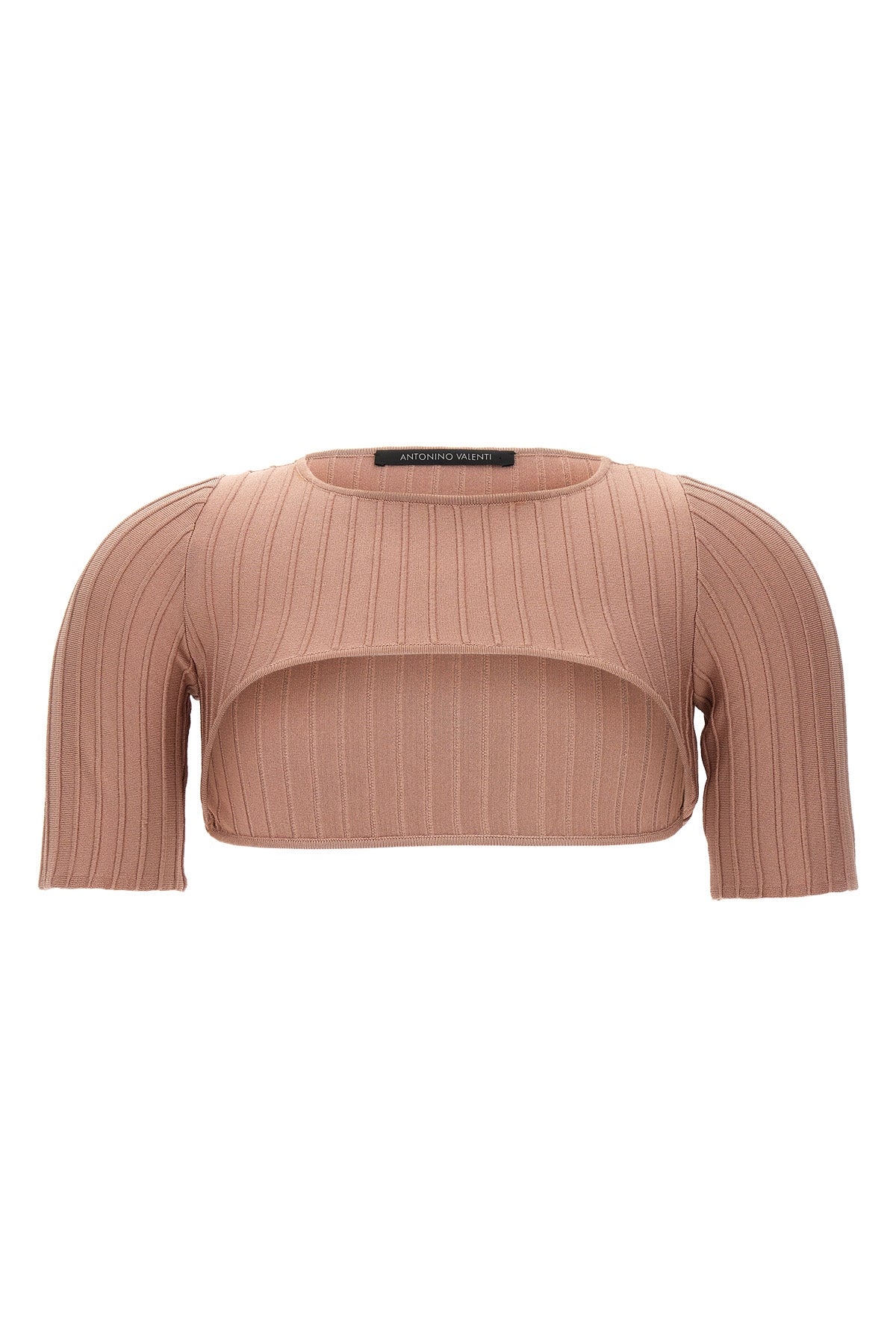 ribbed stretch fabric alka shrug