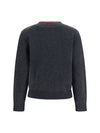 otis cashmere sweater with two-tone collar