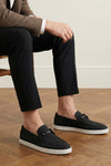 chambeliboat nubuck leather loafers slip-on style