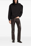 hoodie and scarf in brushed cotton