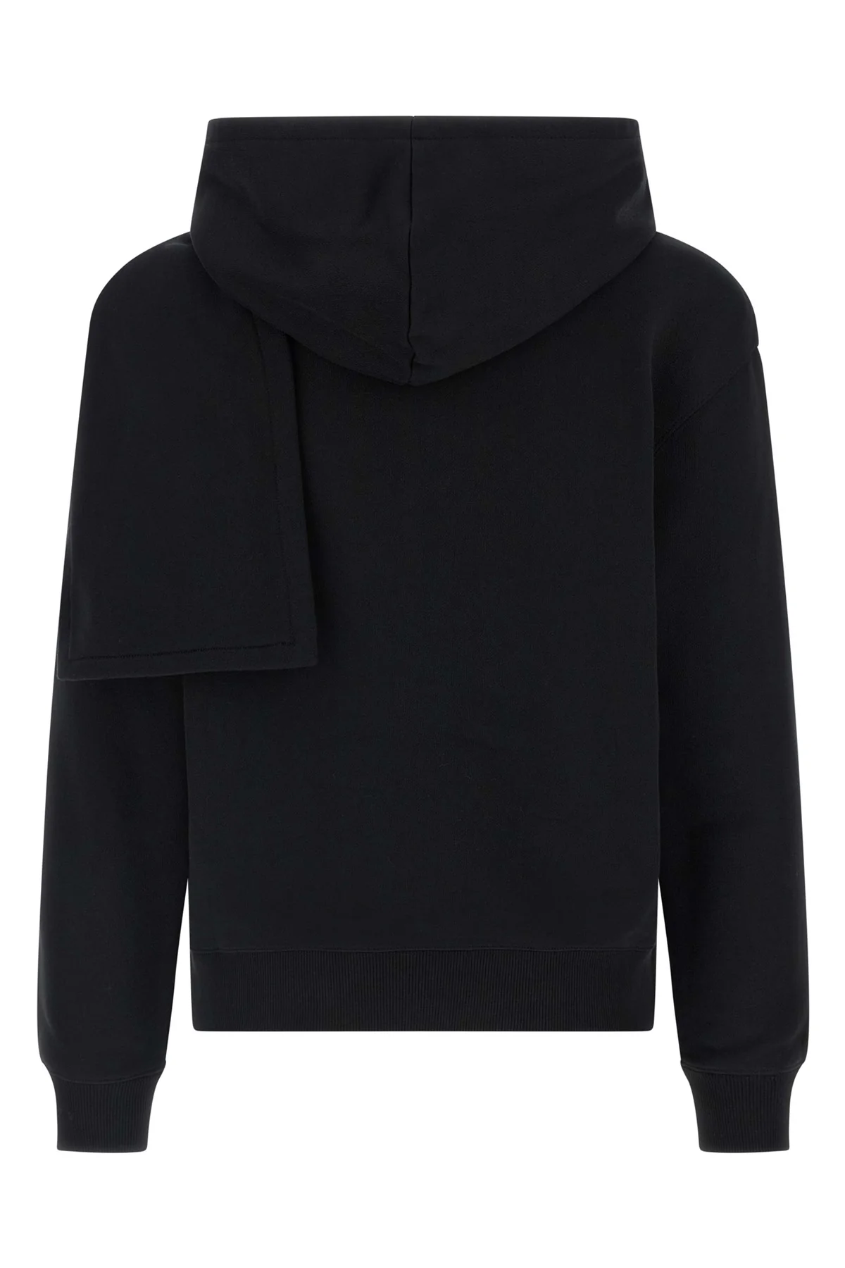 hoodie and scarf in brushed cotton