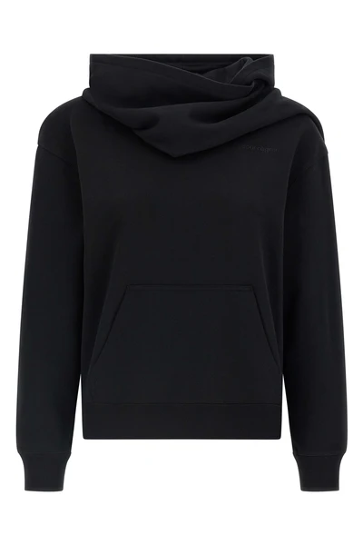 hoodie and scarf in brushed cotton