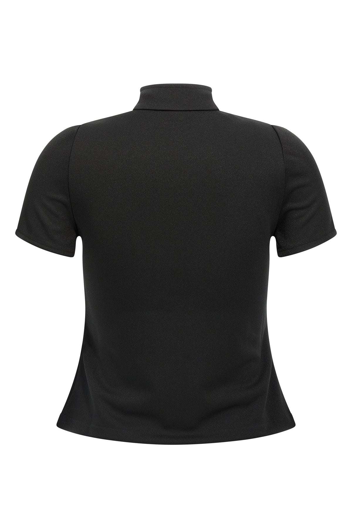 interlock zipped synthetic jersey top