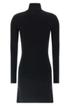 flared polo shirt mini dress in wool knit