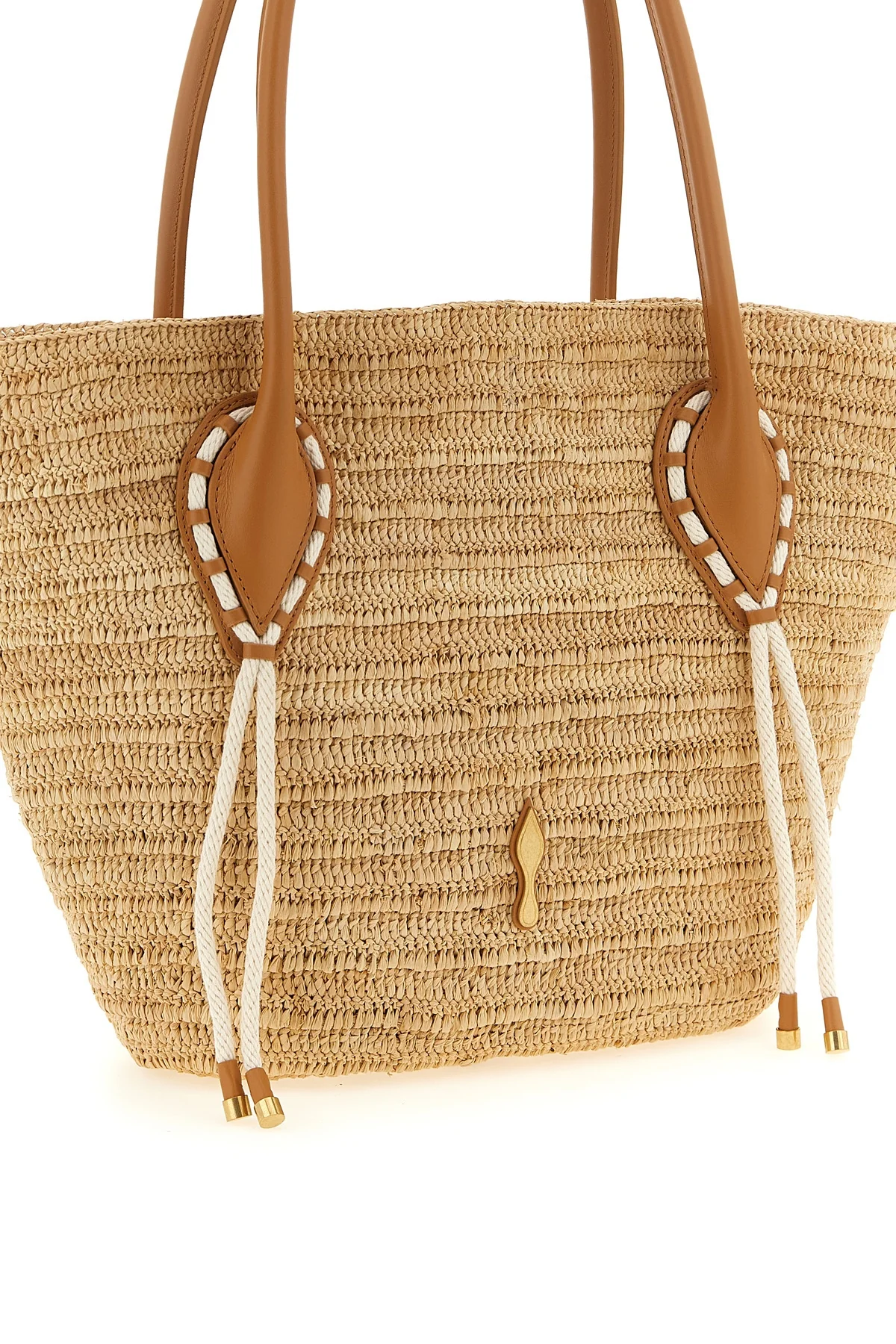 the christian louboutin venus basket large shopping bag defines summer eleganc