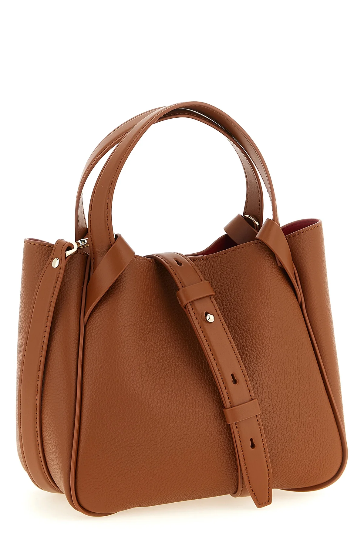 bettina mini shopping bag in grain calf leather