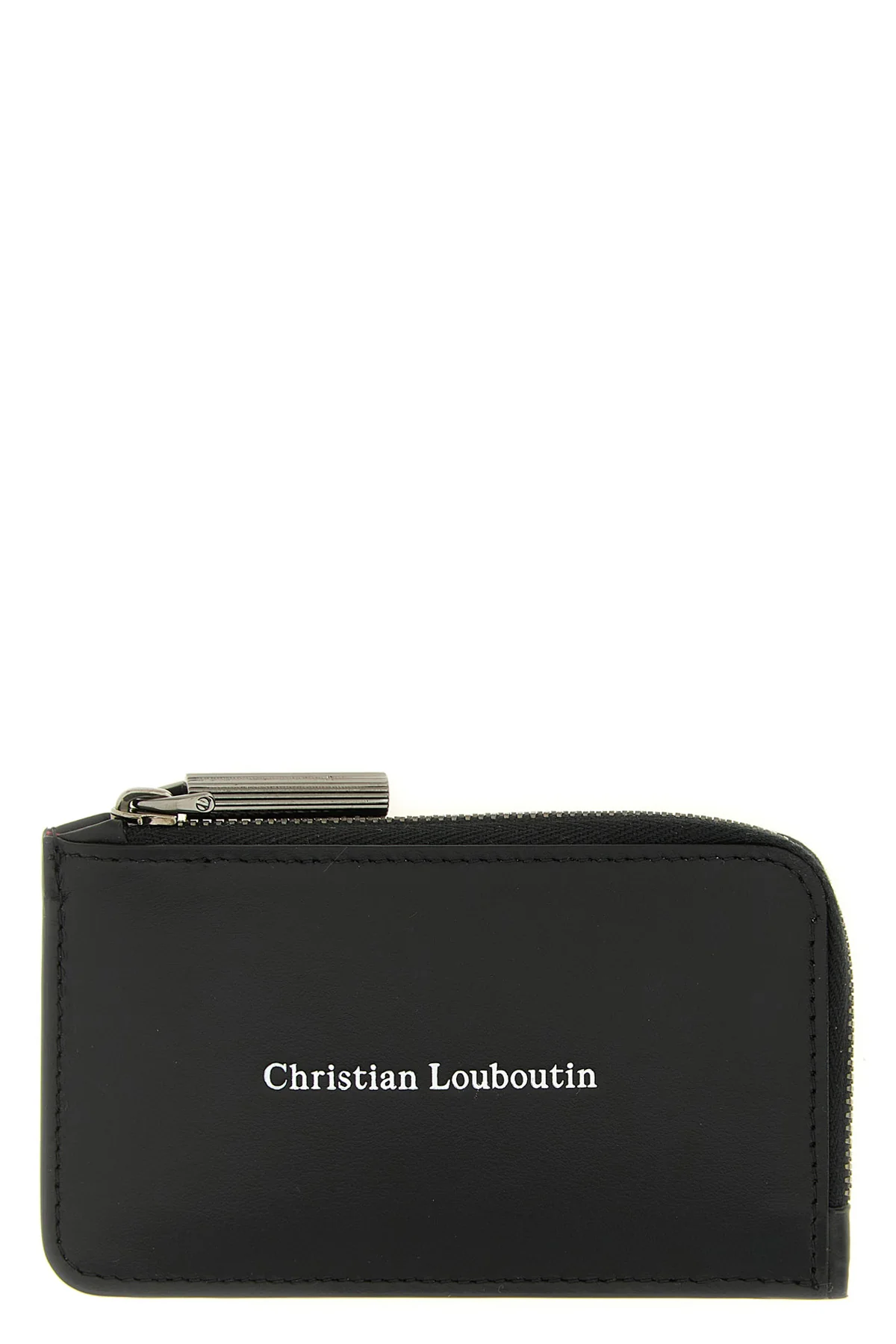CHRISTIAN LOUBOUTIN OS the christian louboutin canopy zipped smooth calf leather card holder