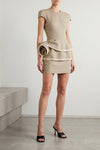magda butrym 52 mini dress bases its design on a precise sartorial constructio