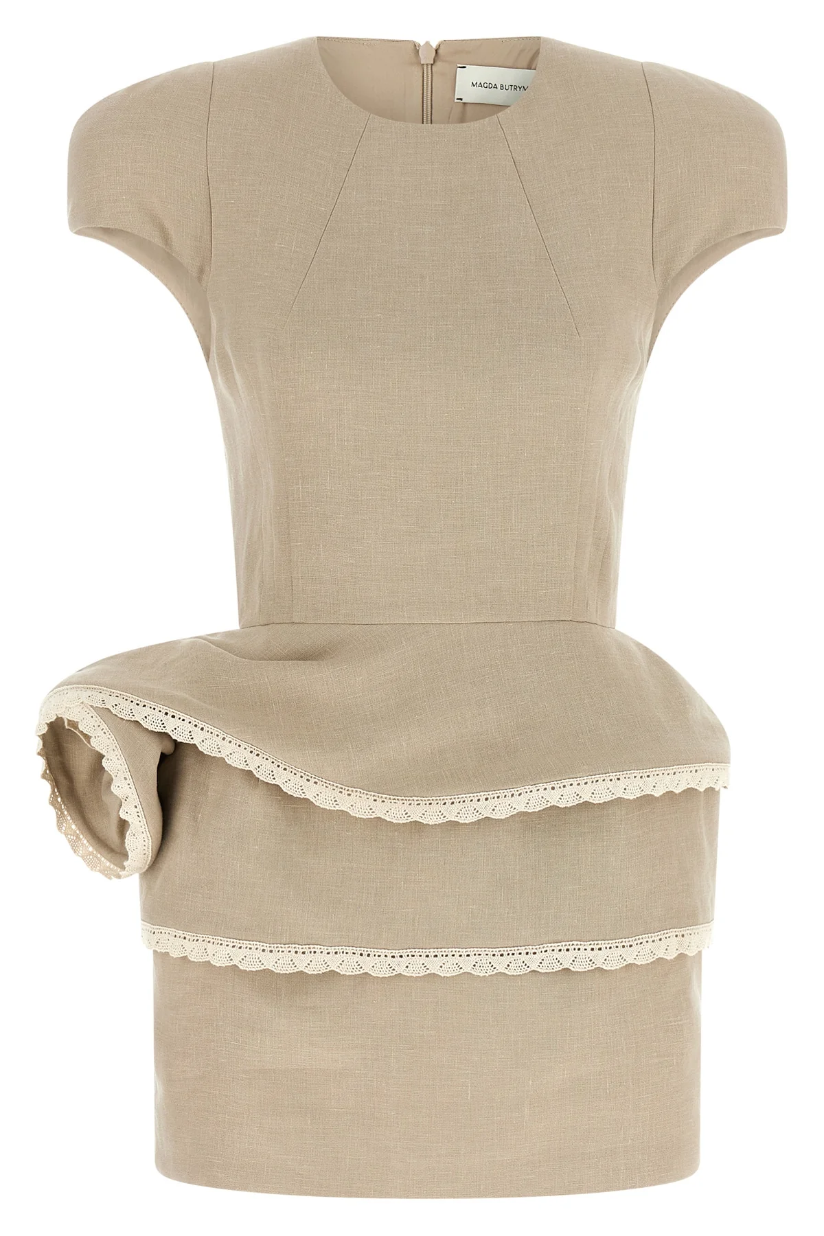 magda butrym 52 mini dress bases its design on a precise sartorial constructio