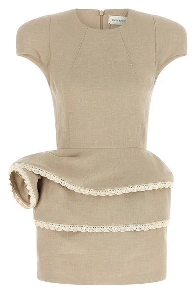 magda butrym 52 mini dress bases its design on a precise sartorial constructio