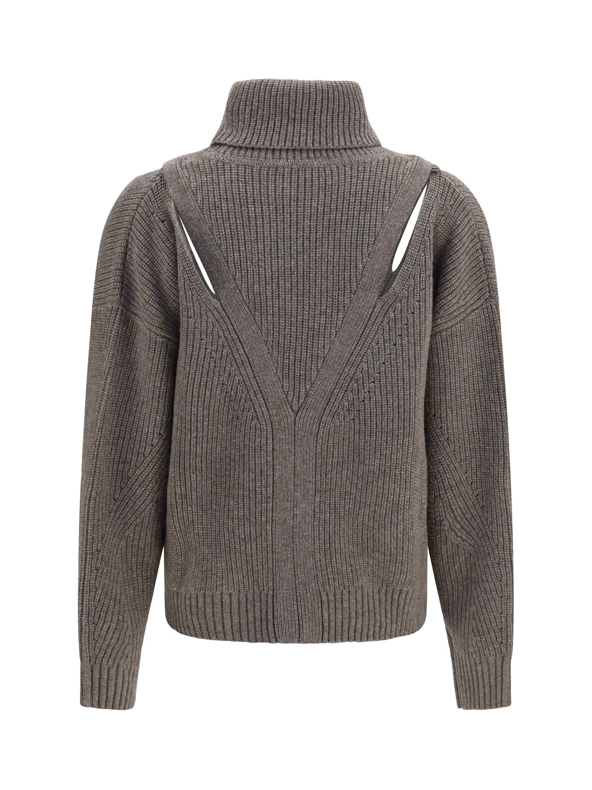P.A.R.O.S.H. M high-neck sweater with perforated shoulders