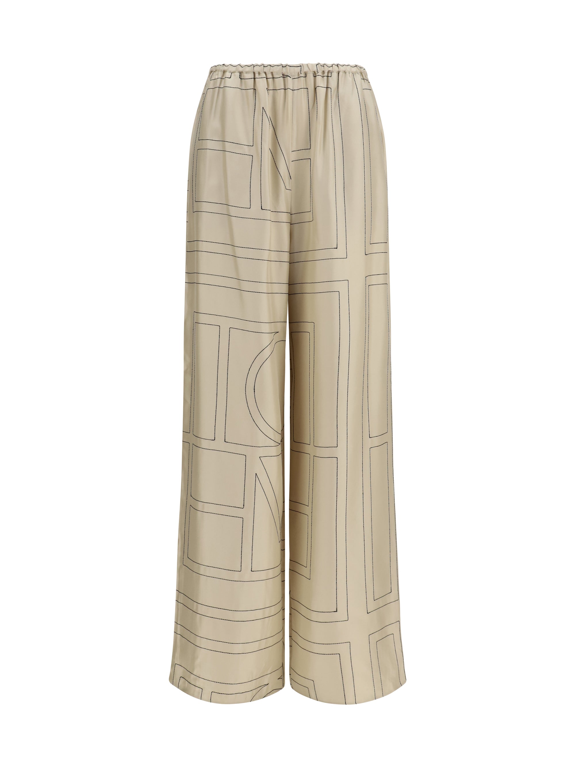 TOTEME 32 silk monogram pants