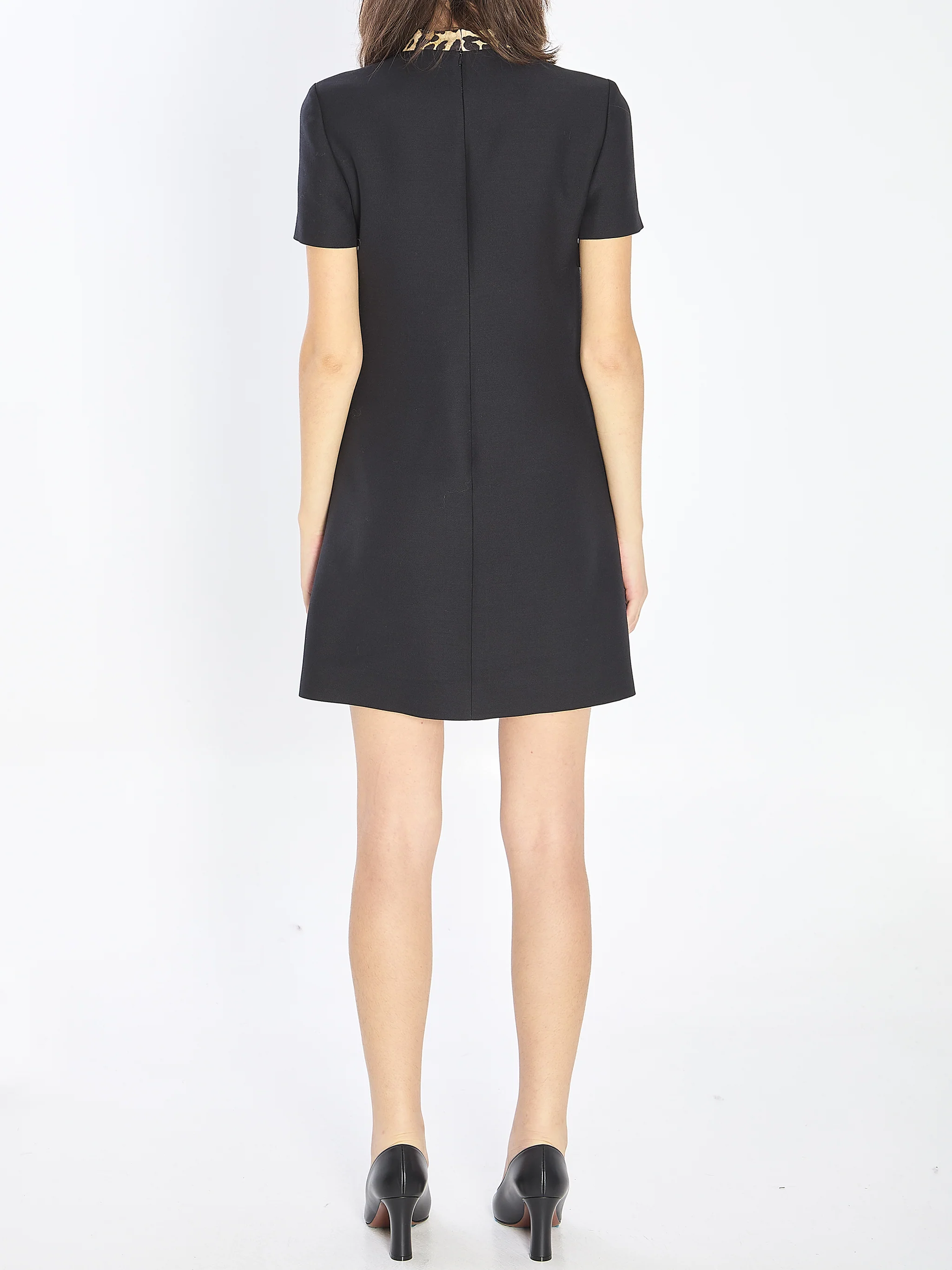 bow dress in couture crepe